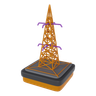 3d electricity tower illustration