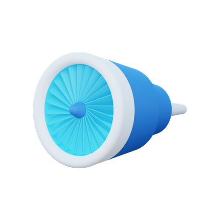 Electricity Turbine  3D Illustration