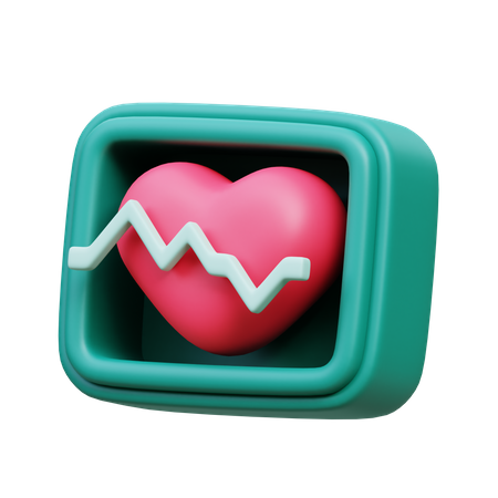 Electrocardiogram  3D Icon