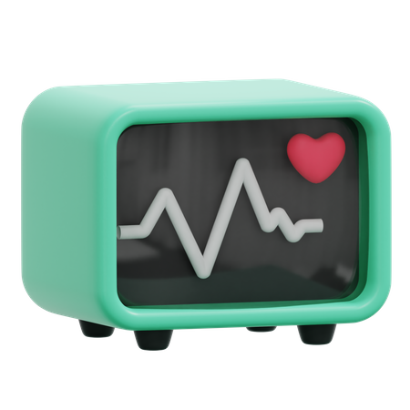 Electrocardiogram  3D Icon