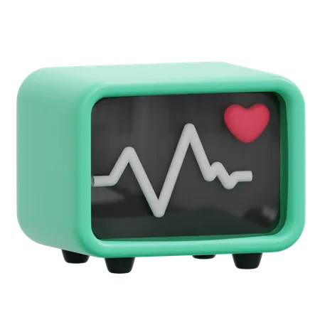 Electrocardiogram  3D Icon