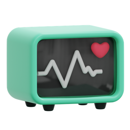 Electrocardiogram  3D Icon