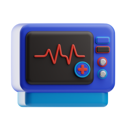 Electrocardiogram  3D Icon