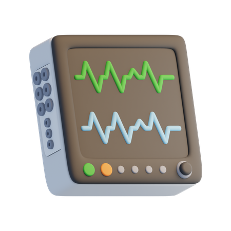 Electrocardiogram  3D Icon