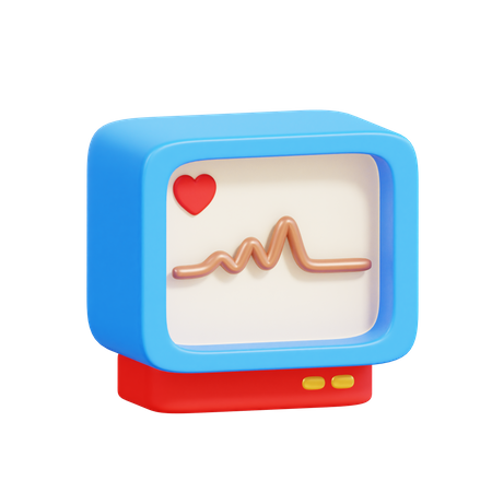 Electrocardiogram  3D Icon