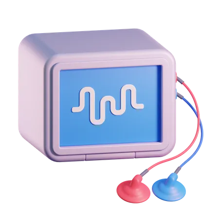 Electrocardiogram  3D Icon