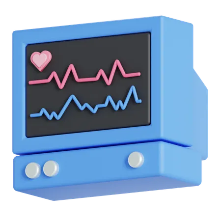 Electrocardiogram  3D Icon