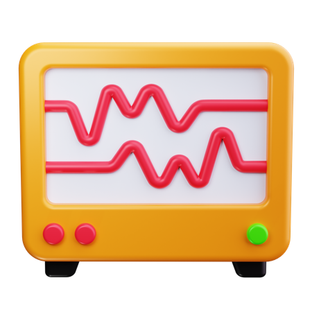 Electrocardiogram  3D Icon