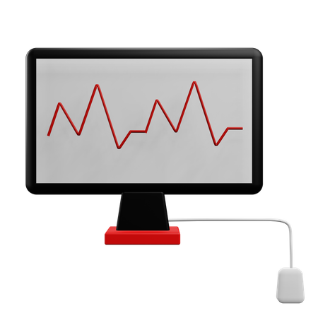 Electrocardiogram  3D Icon