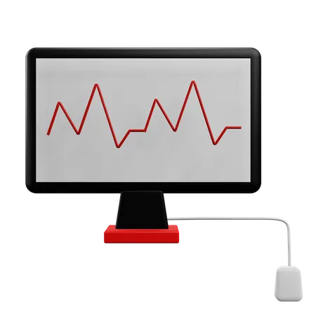 Electrocardiogram  3D Icon