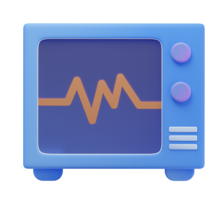 Electrocardiogram  3D Icon