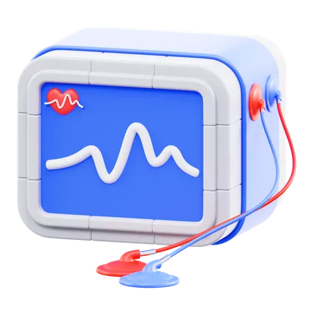 Electrocardiogram  3D Icon