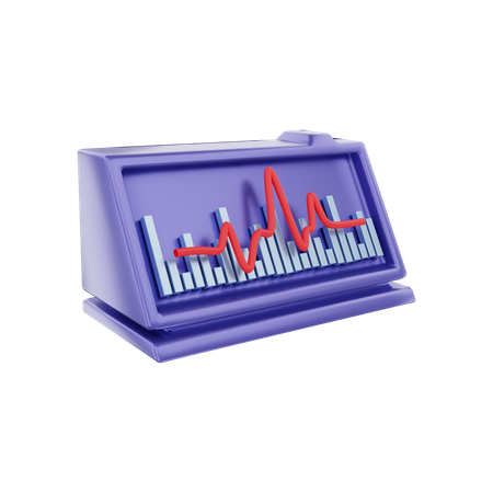 Electrocardiogram  3D Illustration