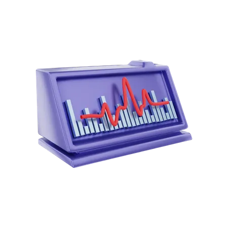 Electrocardiogram  3D Illustration