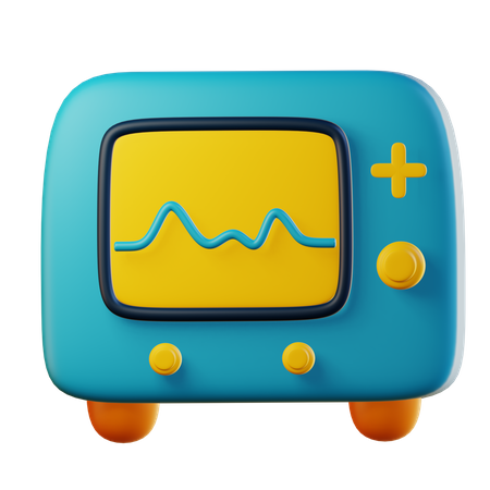 Electrocardiogram  3D Illustration