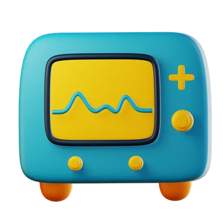 Electrocardiogram  3D Illustration