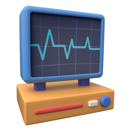 Electrocardiogram 3D Illustration