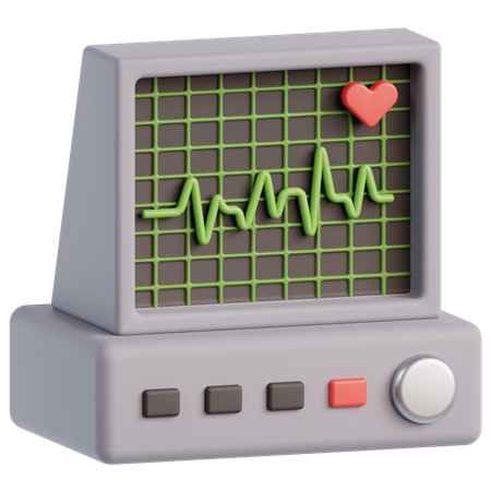 Electrocardiogram  3D Icon