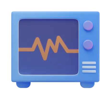 Electrocardiograma  3D Icon