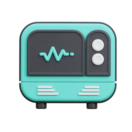 Electrocardiograma  3D Icon