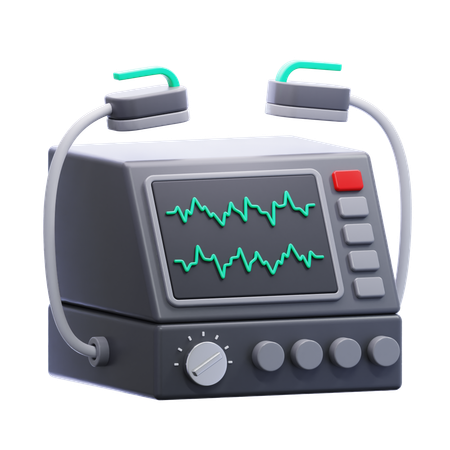 Electrocardiograma  3D Icon