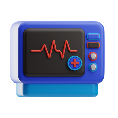 Électrocardiogramme  3D Icon