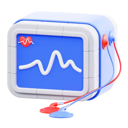 Électrocardiogramme  3D Icon