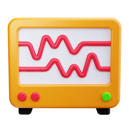 Électrocardiogramme  3D Icon