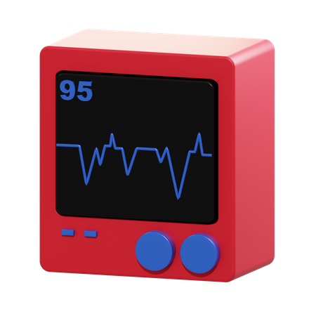 Électrocardiogramme  3D Icon
