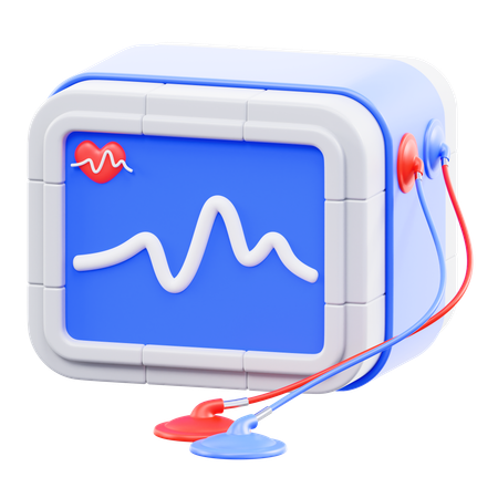 Électrocardiogramme  3D Icon