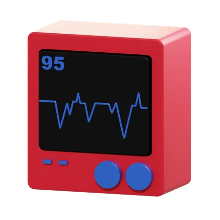 Électrocardiogramme  3D Illustration