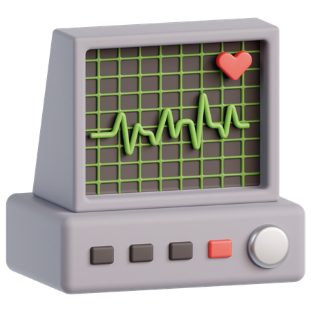 Électrocardiogramme  3D Icon