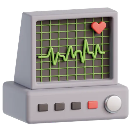 Électrocardiogramme  3D Icon