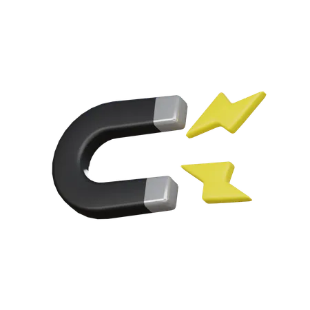 Electromagnet  3D Icon