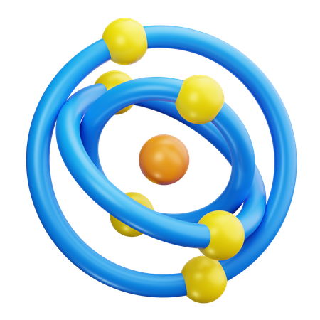 Electrón  3D Icon