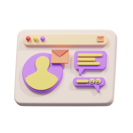 Electronic mail 3D Icon