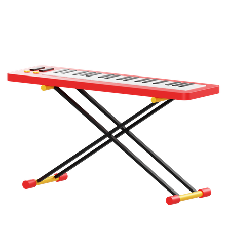 Electronic Piano  3D Icon