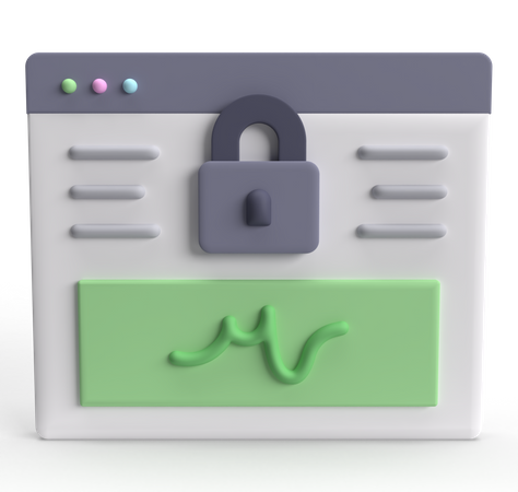 Electronic Signature  3D Icon