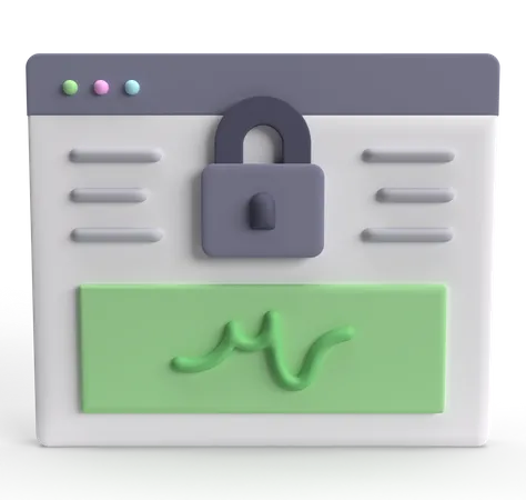 Electronic Signature  3D Icon