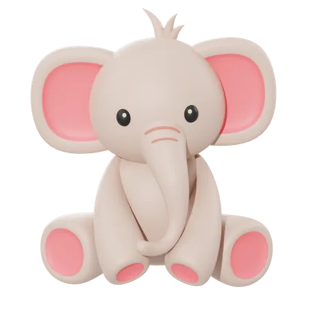 Elefant  3D Illustration