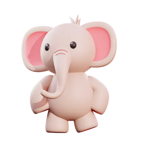 Elefant  3D Illustration