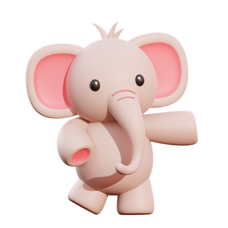 Elefant  3D Illustration