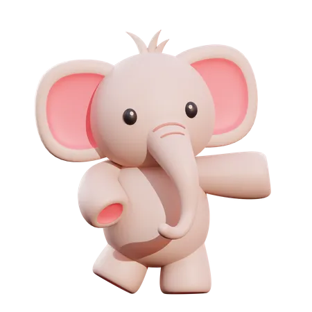 Elefant  3D Illustration