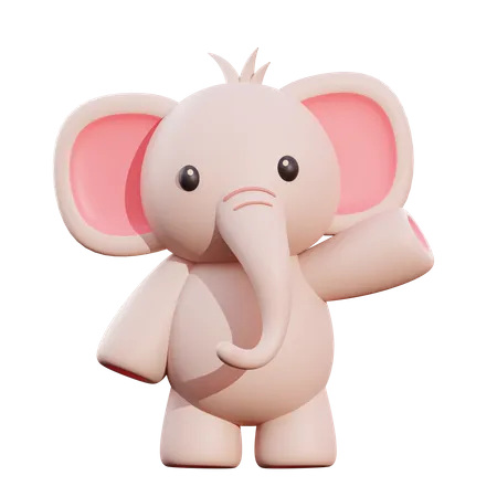 Elefant  3D Illustration