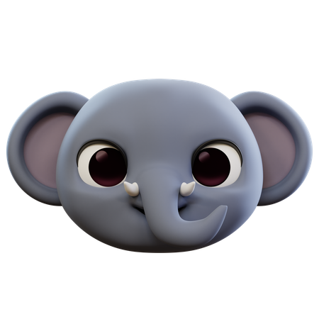 Elefant-Emoji  3D Icon