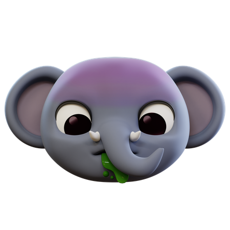 Elefant erbricht Emoji  3D Icon