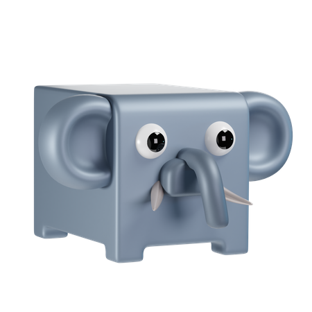 Elefante  3D Icon