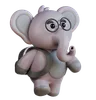 elefante con bolsa