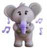 elefante con micro