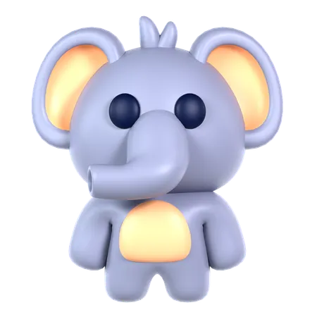 Elefante fofo  3D Icon